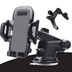 360° Car Windshield Mount Holder Cell Phone GPS For iPhone 14 13 Pro Max 12 - Picture 1 of 11