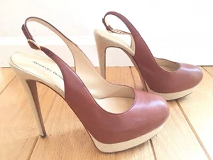 Scarpe donna ALEXANDRE BIRMAN misura 37,5,7,5 marroni tacco alto tacco a spillo plateau - Foto 1 di 12