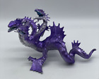 Safari Ltd Silver Metallic Purple Hydra Figure Five Headed Dragon 2012