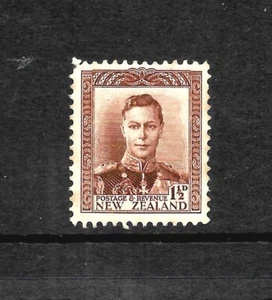 NEW ZEALAND 1938 KGVI, 1 1/2d CHOCOLATE, SG 607, MH - Picture 1 of 2