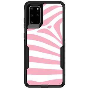 OtterBox Commuter para Galaxy S (elige modelo) rosa y blanco piel de cebra a rayas - Imagen 1 de 13