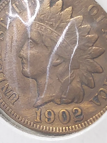 1902 Indian Head Cent Full Liberty  STUNNING Red Brown  F/84 Cover