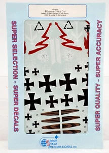 SUPER SCALE 1/48 48-151 ALBATORS D-III & D-V FIGHTER DECAL - Picture 1 of 1
