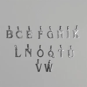Buchstaben Anhänger Silberanhänger Alphabet | A bis Z Neu - 925 Sterling Silber - Bild 1 von 28