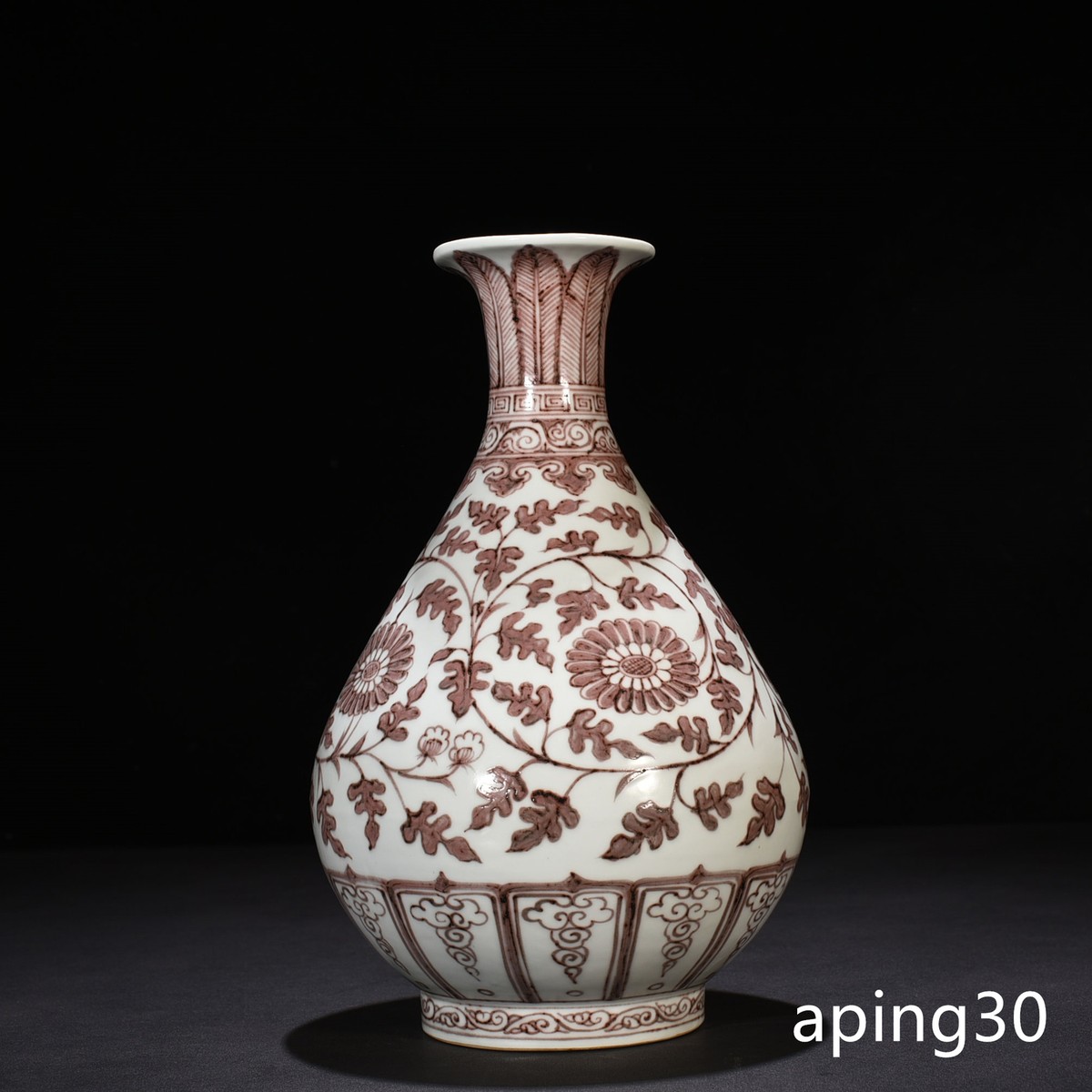 古代中国陶器　明代明朝　磁州窯系 徳利　瓶　壺　花入れ　茶道具　高さ19.5cm 古代中国陶器 明代明朝 磁州窯系 徳利 瓶 壺 花入れ 茶道具 高