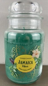 Yankee Candle 22 oz Jar Jamaica Vibes Green New/unused Smells Good & Lasts - Picture 1 of 7