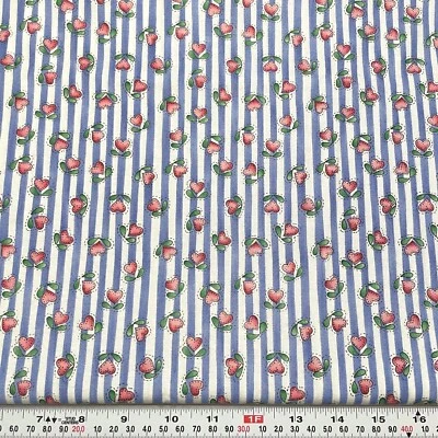 Alma Lynne 1996 vintage para rayas de alta moda y corazones florales por media yarda Foto 1 de 2