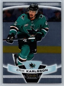 2019-20 O-Pee-Chee Platinum #34 Erik Karlsson San Jose Sharks - Picture 1 of 2
