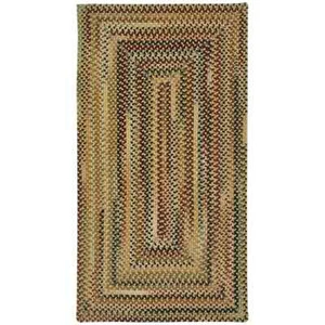 Capel Rugs Bangor Gold Multi Wool Country Braided Rectangle Area Rug - Picture 1 of 3