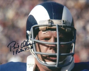 Autographed PHIL OLSEN Los Angeles Rams 8x10 Photo w/COA - Picture 1 of 1