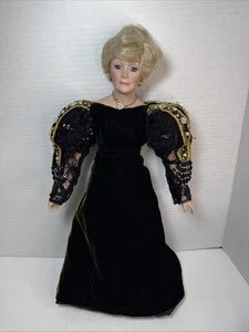 Mary Kay Ash 30th Anniversary Porcelain Doll~ 16” tall Velvet Dress - Picture 1 of 12