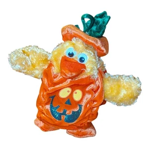 Vintage Dan Dee Halloween Huhn Kürbis Plüsch 8 Zoll animiertes Licht Tanzen singt - Bild 1 von 7