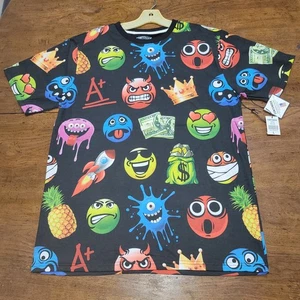 Camiseta Contender NYC Emoji Dinero Gráfico Talla L Negra Multicolor Divertida Nueva con Etiquetas - Imagen 1 de 12