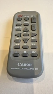 CANON WIRELESS CONTROLLER WL-D88 CAMCORDER REMOTE AND BATTERY - Picture 1 of 2