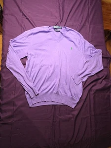 POLO RALPH LAUREN Pullover Large V Neck - Picture 1 of 8