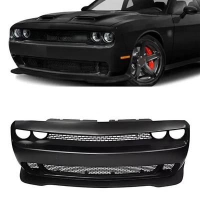 Juego de rejillas de cubierta de parachoques delantero estilo Hellcat para Dodge Challenger SRT 2015-2023 Foto 1 de 4