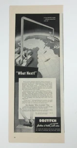 1942 Bostitch Heftklammern Verschlüsse Kriegsanstrengung Druck Anzeige halbe Seite - Bild 1 von 3
