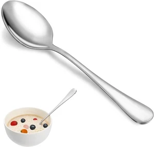 Juego de cucharas de cena 16 piezas 7,3" cucharadas de acero inoxidable acabado espejo - Imagen 1 de 7