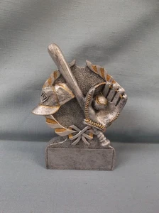 BASEBALL resin trophy award PDU hat bat mitt silver participation - Picture 1 of 1