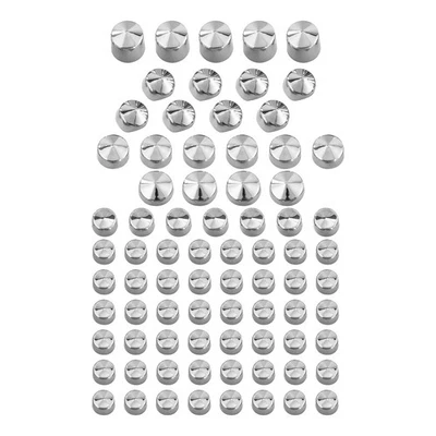 76pcs Chrome Bolt Topper Caps Cover Fit For Harley Dyna Glide Twin Cam 1991-2013 - Image 1 of 4