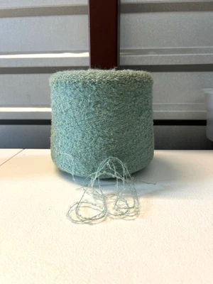 SOFT Cone Spool Peru Baby Alpaca NOVELTY Yarn w/Nylon 2lb 1oz 940gr 1019 Green - Image 1 of 4