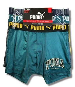 PUMA BOXER NIÑOS X3 - 241 VERDE AMARILLO TALLA XLARGE 16 - 18 - PAQUETE DE 3 ROPA INTERIOR - Imagen 1 de 1
