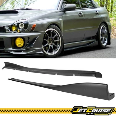 Fits 02-07 Subaru Impreza WRX STI CS Style Side Skirts Extension 2pcs - PP - Image 1 of 4