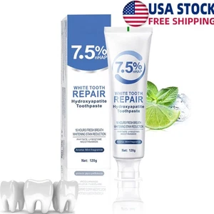 7,5% Hydroxylapatit Zahnpasta entfernt gelbe Zahnflecken für empfindliche Zähne - Bild 1 von 12