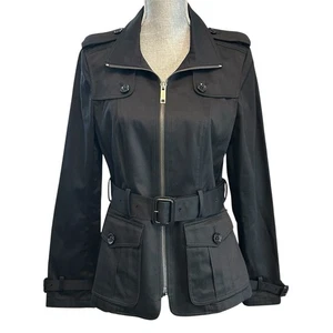 Burberry London Trenchjacke Damengröße 10 schwarz Burberry Karo Gürtel neu mit Etikett - Bild 1 von 22