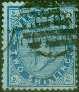 Victoria 1884 2s Ultramarine-Green SG190b Fine Used - Zdjęcie 1 z 1