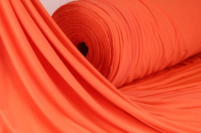 Tela elástica de 4 vías naranja venequia por yarda 60" de ancho 1048 Foto 1 de 4