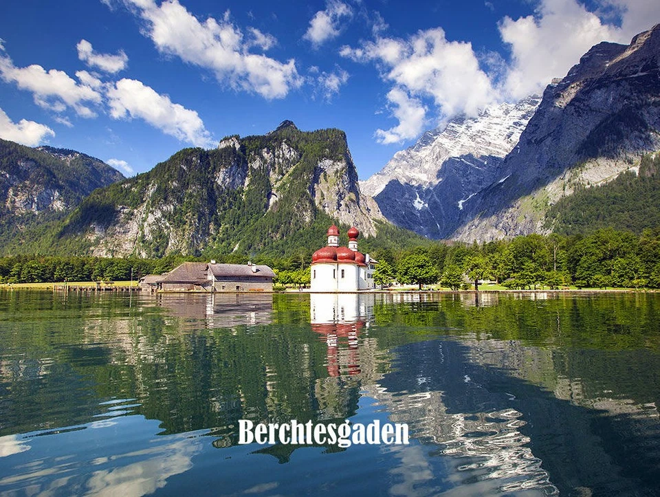 Kühlschrankmagnet Berchtesgaden – Königssee & St. Bartholomä | Souvenir Magnet - Bild 1 von 1