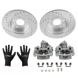 Rear Brake Rotors+Calipers Kit for Saturn Aura 2007-2009/Ion 2004-2007 S-55094 - Picture 1 of 12