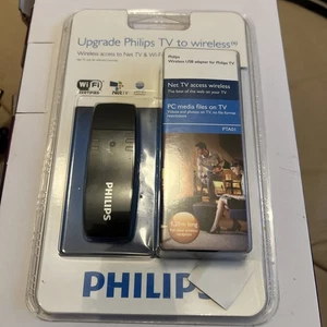 NEUF Philips PTA01 Accès sans fil USB Wi-Fi WiFi Media Connect TV Adaptateur Dongle - Photo 1/2