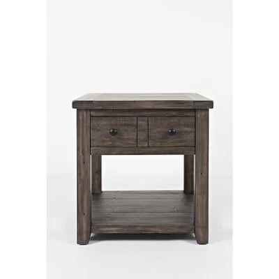 Madison County Rustic Reclaimed Pine Farmhouse End Table - Image 1 of 4