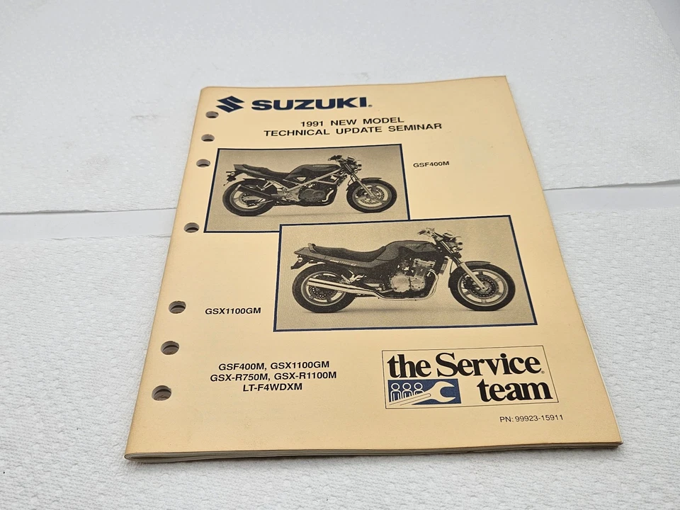 1991 Suzuki Technical Update GSF400M GSX1100GM GSX-R750M GSX-R1100M Manual - Image 1 of 4