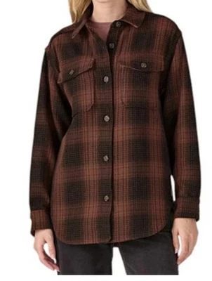 Patagonia Mujer Talla M - Malva Cuadros Fiordo Loft Manta Sobrecamisa Chaqueta Foto 1 de 4