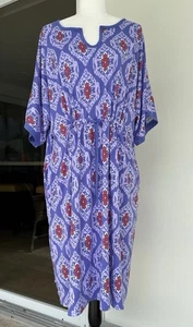 Carole Hochman himmlisch weicher rauchiger Waist Kaftan Loungewear Gr. L In Lavendel - Bild 1 von 10