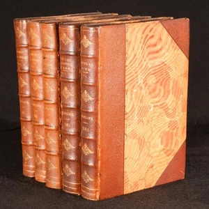 1893 5vol Parliament Edition of the Works of Anthony Trollope Original Half M... - Imagen 1 de 8