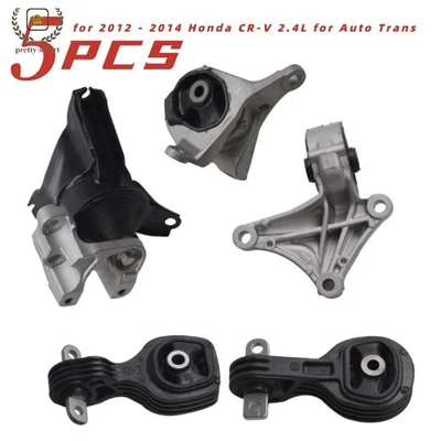 Juego de 5 piezas de montaje de motor y par y transmisión para Honda CR-V 2012-2014 2,4 L automático Foto 1 de 4
