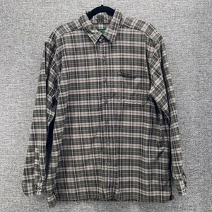 Eastern Mountain Sports Mens Shirt L Hiking Thick Flannel Work Shirt Thick Plaid - Picture 1 of 12