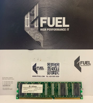 Infineon  128MB  DDR ram memory module  PC-2100 -  HYS64D16000GU-7-A - Image 1 of 3