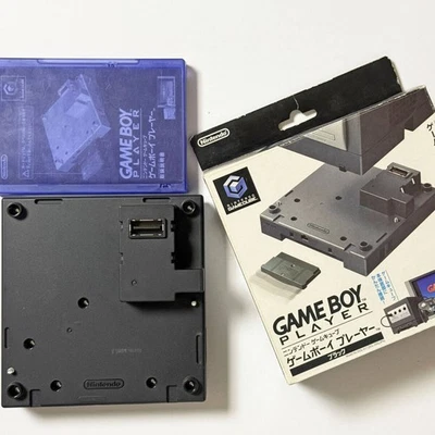 "Nintendo GameCube Game Boy Player Black Boxed with Startup Disc" - Image 1 of 4
