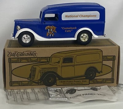 Reino Unido Kentucky Wildcats 1936 Ford Panel Van "Comeback Cats" 1997 Ertl Diecast Bank Foto 1 de 4