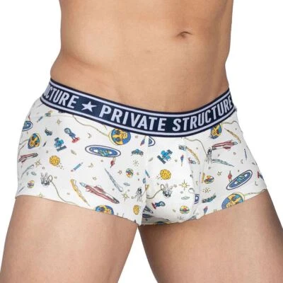 Private Structure Pride Boxer Trunk PRD Astrogator White 4368 - Image 1 of 4