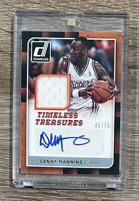 2015-16 Donruss #TT-DM Danny Manning Timeless Treasures Jersey AUTO #/75 - Image 1 of 2