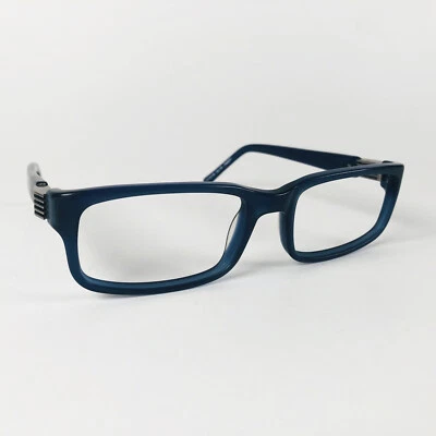 FCUK eyeglasses SATIN BLUE RECTANGLE glasses frame MOD: 100 25668247 - Image 1 of 4