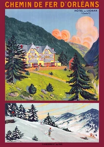Affiche chemin de fer Orléans - Hôtel du Lioran - Imagen 1 de 1