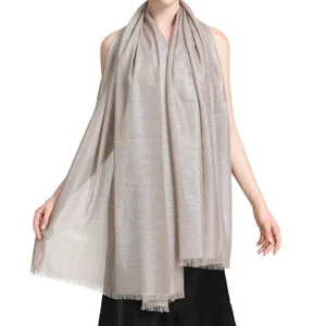 Women's Sparkling Glitter Metallic Large Pashmina Silky Shawl Wrap Wedding Scarf - Picture 1 of 46