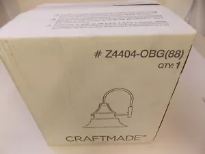 Craftmade Z4404-OBG Union Outdoor Wall Light Oiled Bronze Gilded - Picture 1 of 2